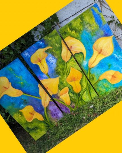 Cuadro pintura 3 bastidores