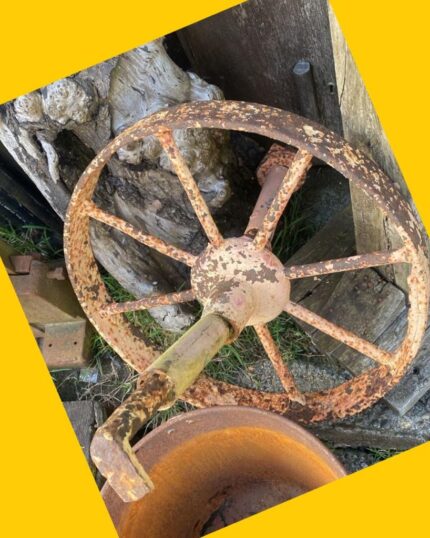 Rueda carretilla fierro forjado