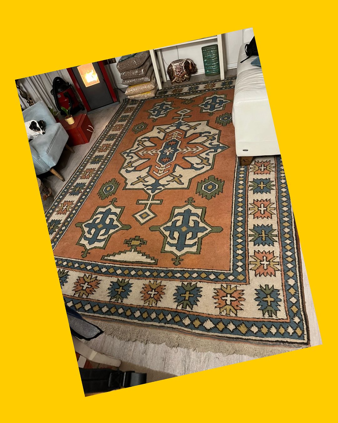 Alfombra persa 206 x 330 cms