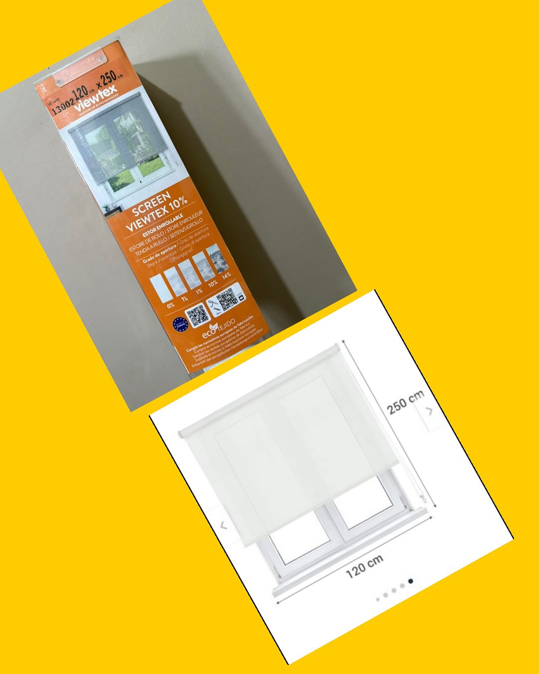 Cortinas roller Viewtex