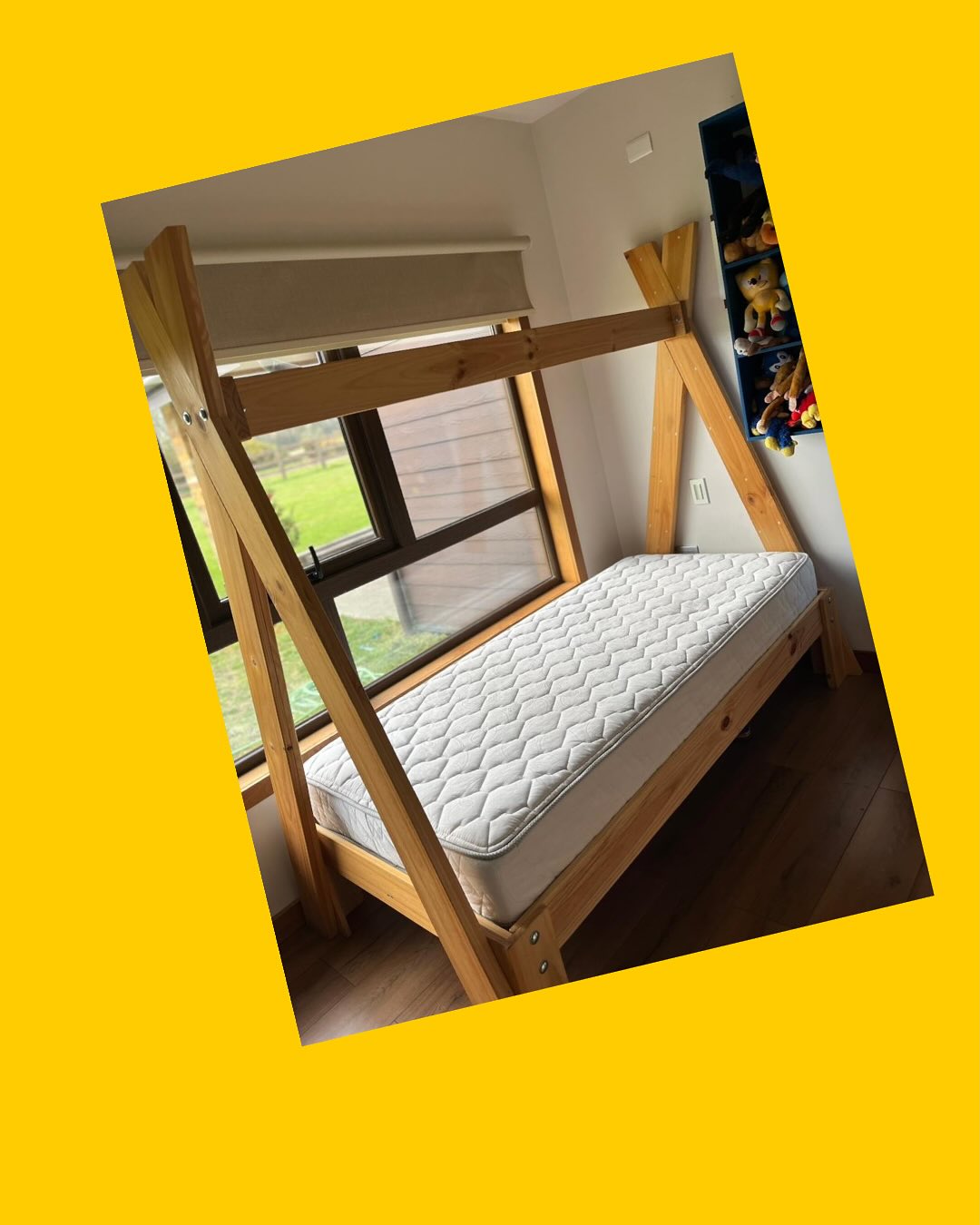 Cama Montessori con colchón 1 plaza