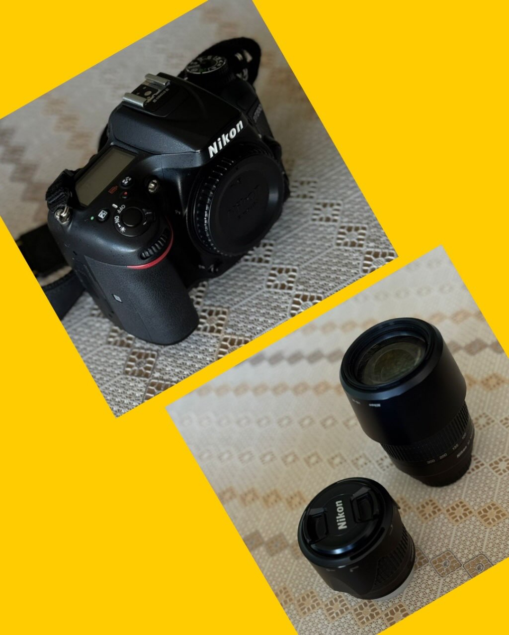 Cámara fotográfica Nikon D7200 + dos lentes (18-55mm y 70-300mm) y mochila
