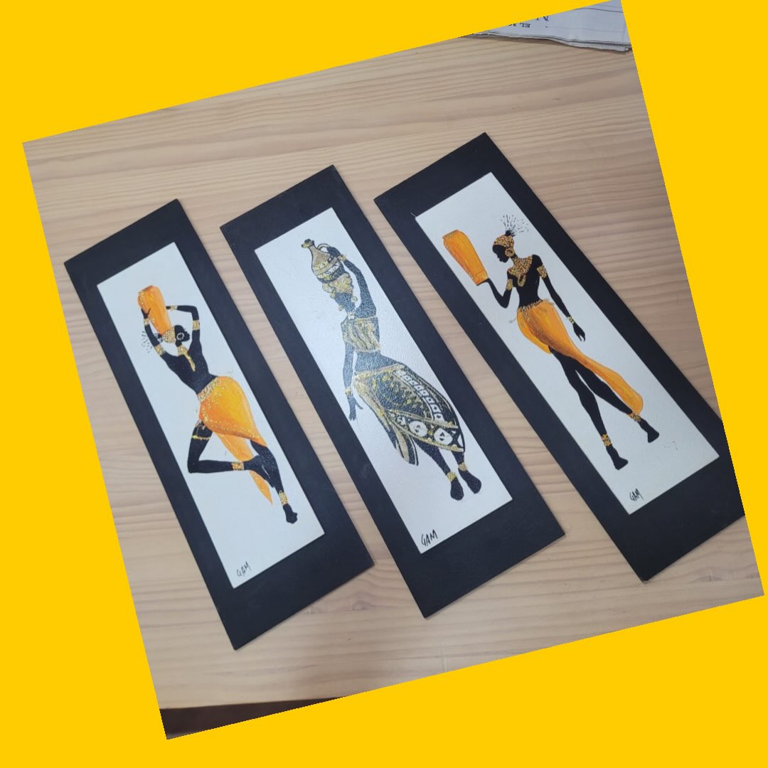 Set 3 cuadros 47 x 15 cms