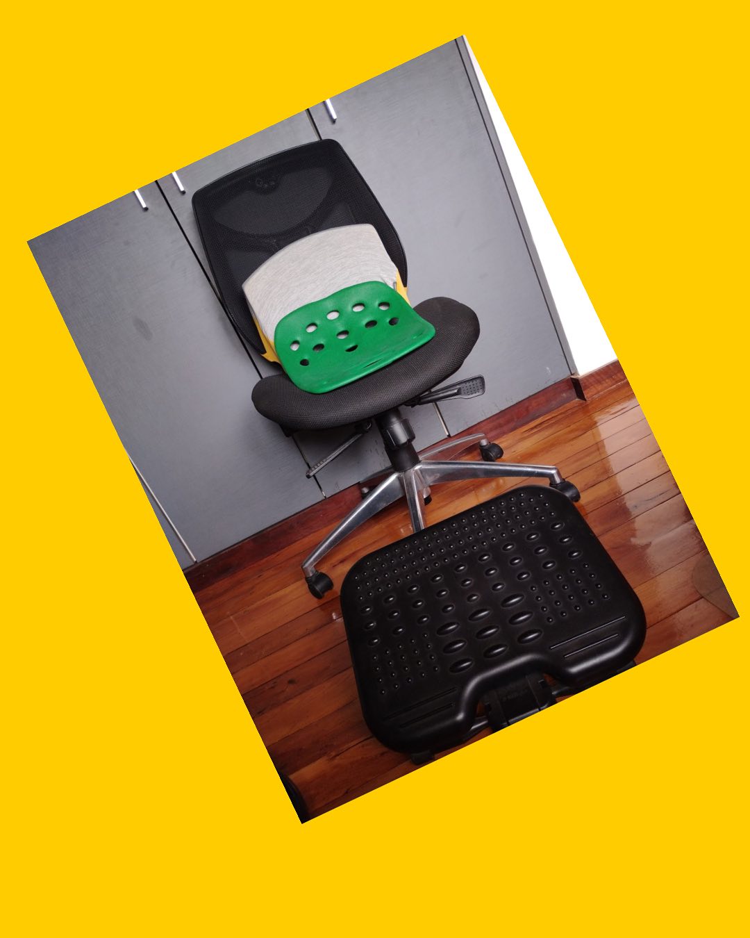 Silla de escritorio + set ergonómico
