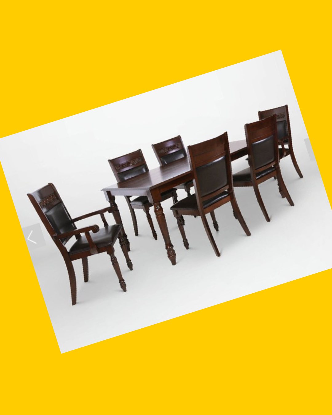 Juego de comedor / 4 sillas / 2 sitiales CIC