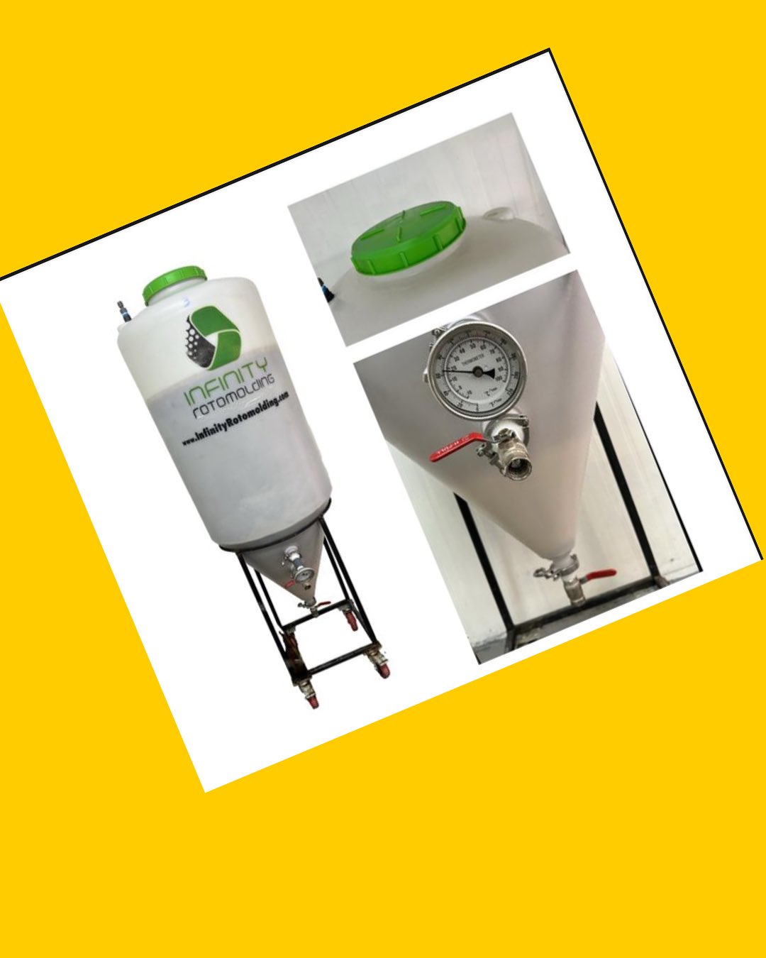 Fermentadores cerveceros plásticos 300 litros