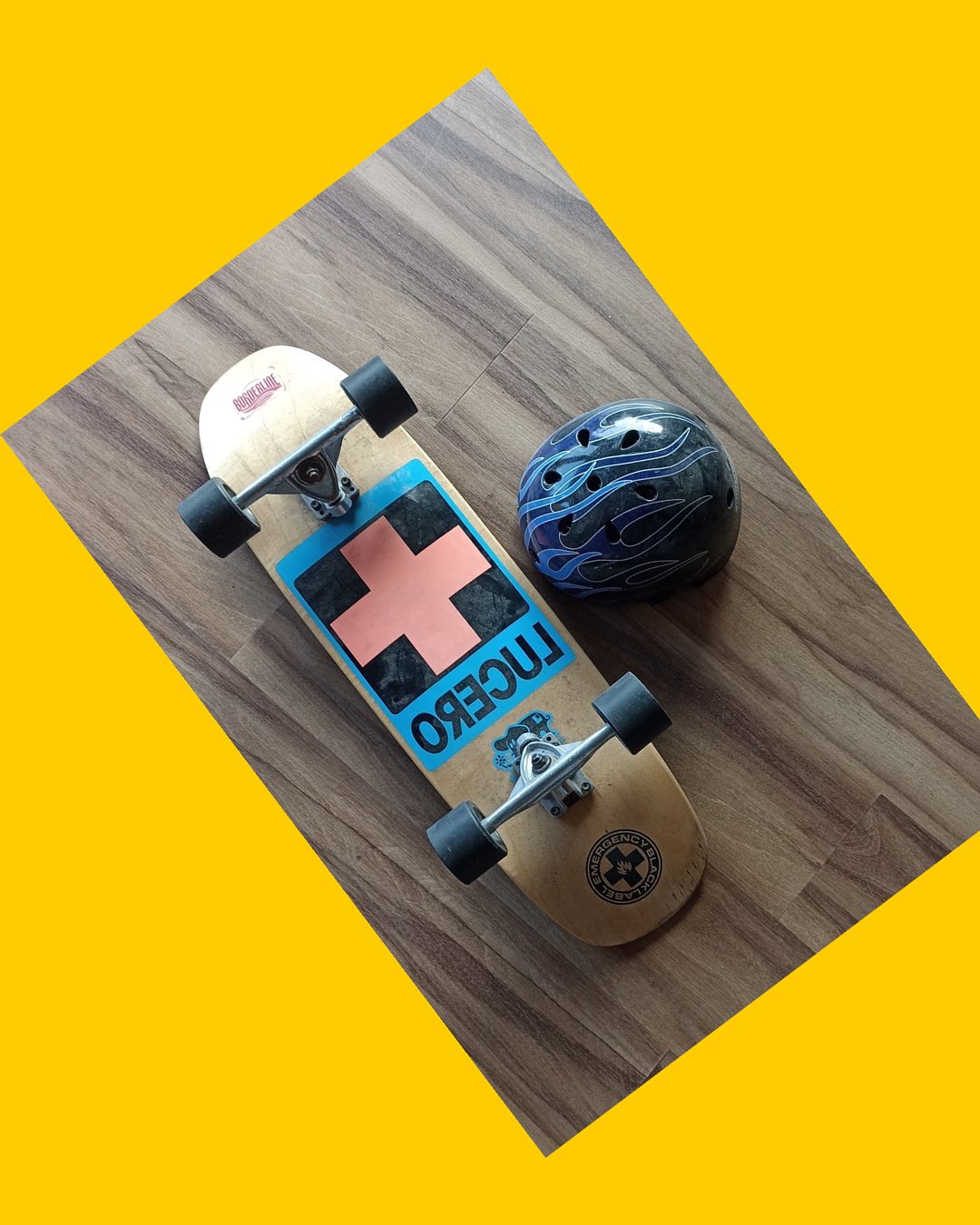Longboard Borderline + casco