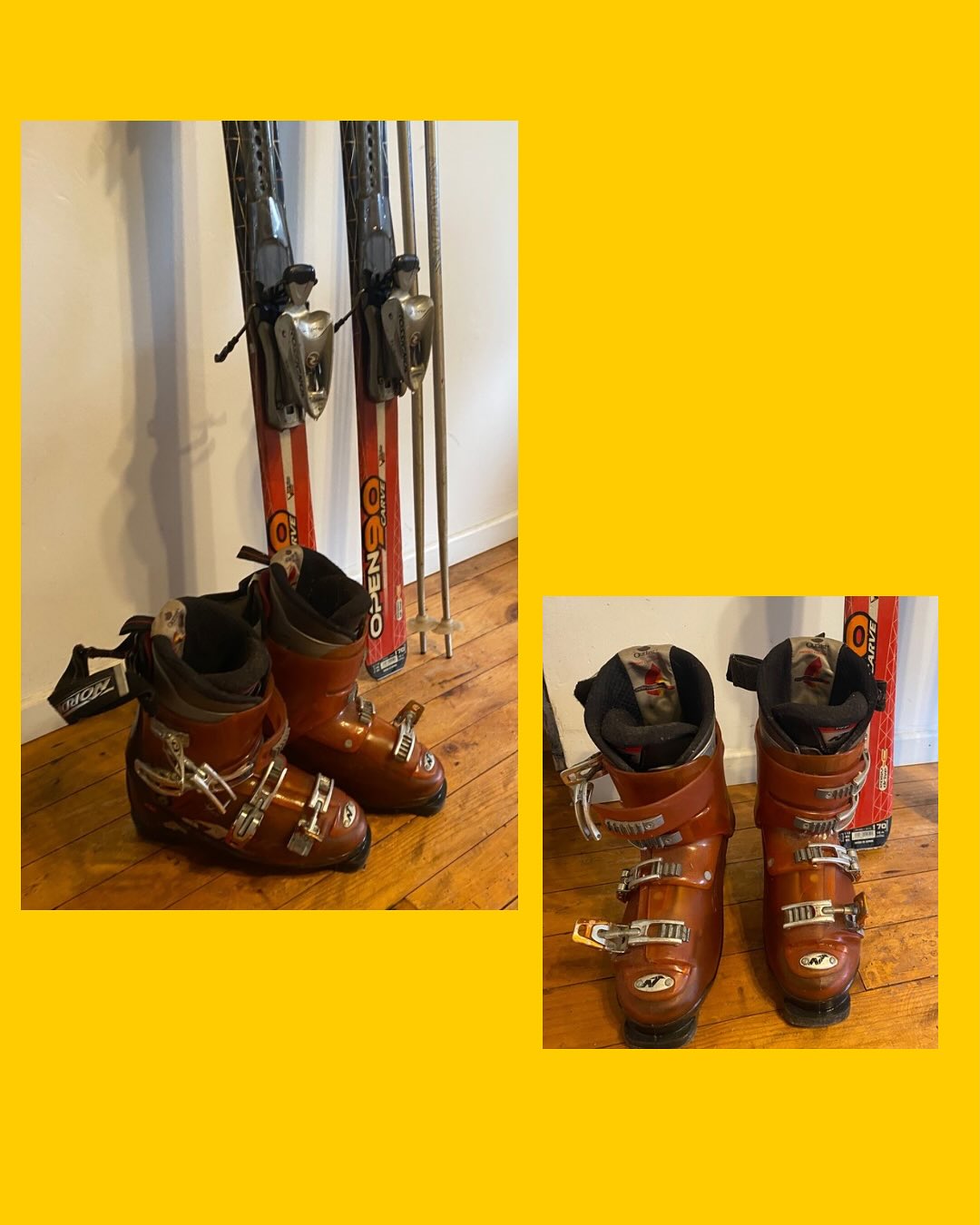Pack de ski, botas y bastones Nordika/Rossignol
