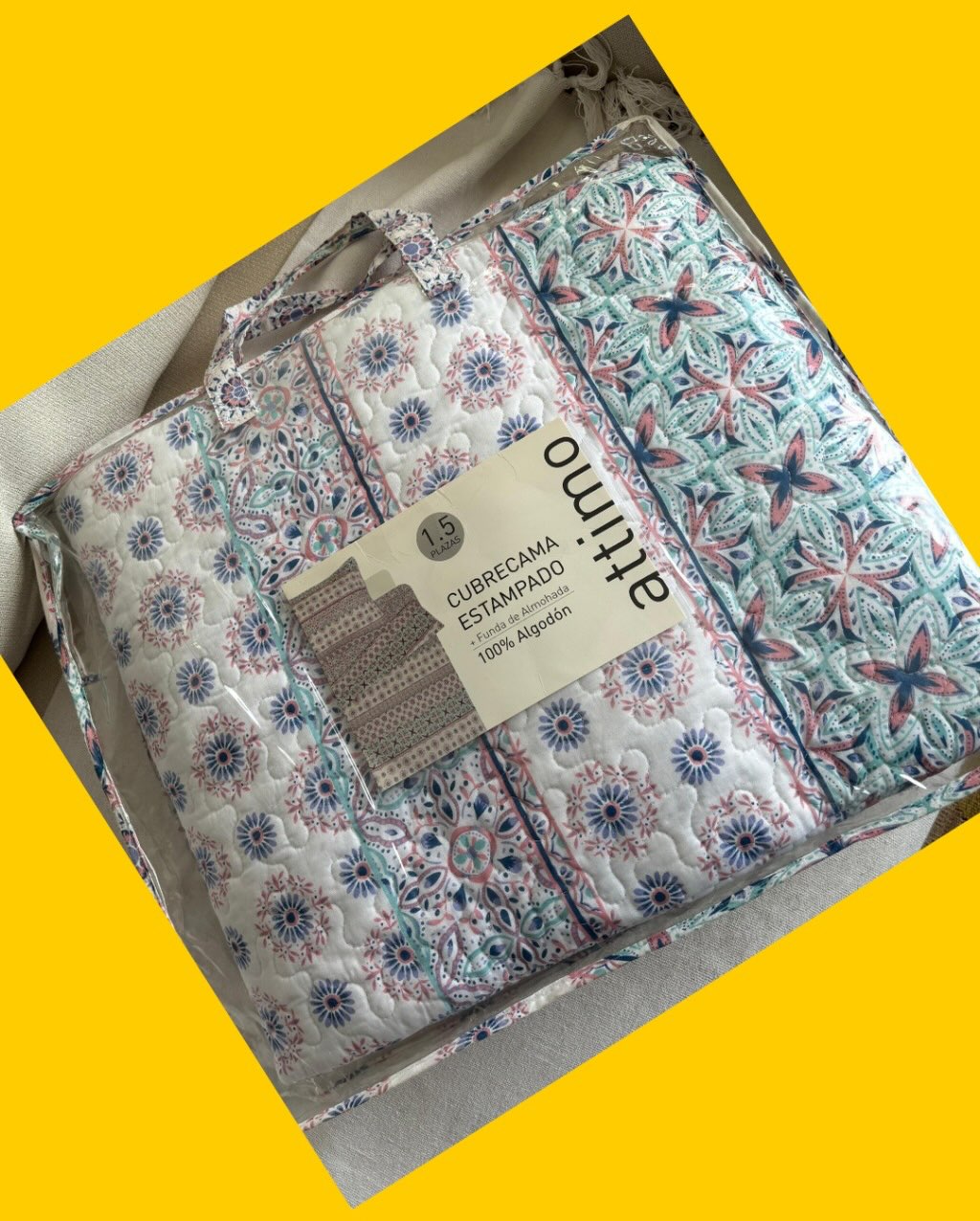 Cubrecama quilt 1,5 plazas