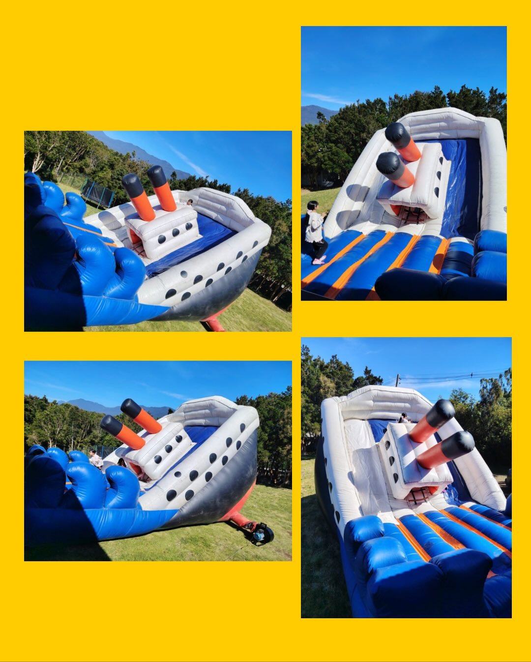 Inflable Titanic con motor