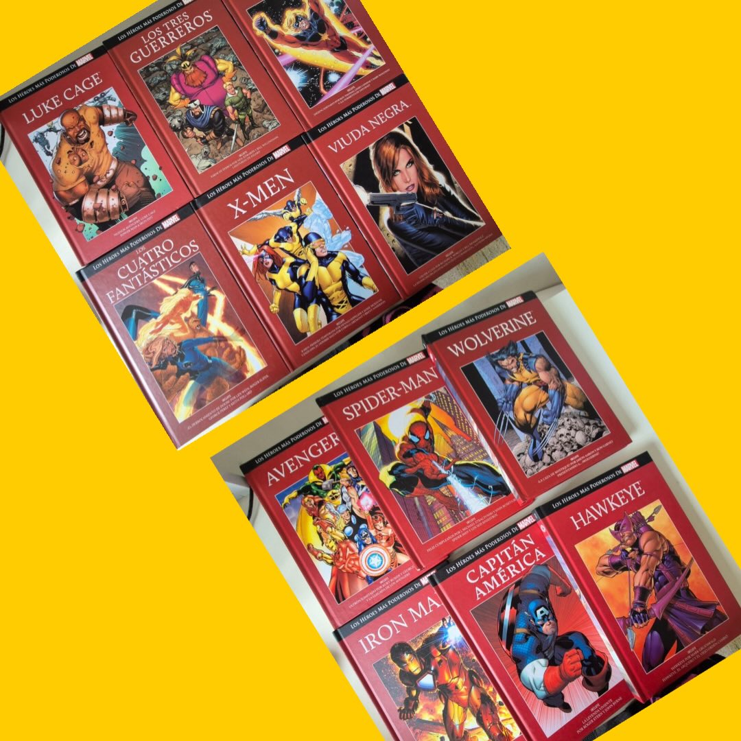 Colección de cómics Los héroes más poderosos de Marvel (12 libros, del 1 al 13 y solo falta el 4)