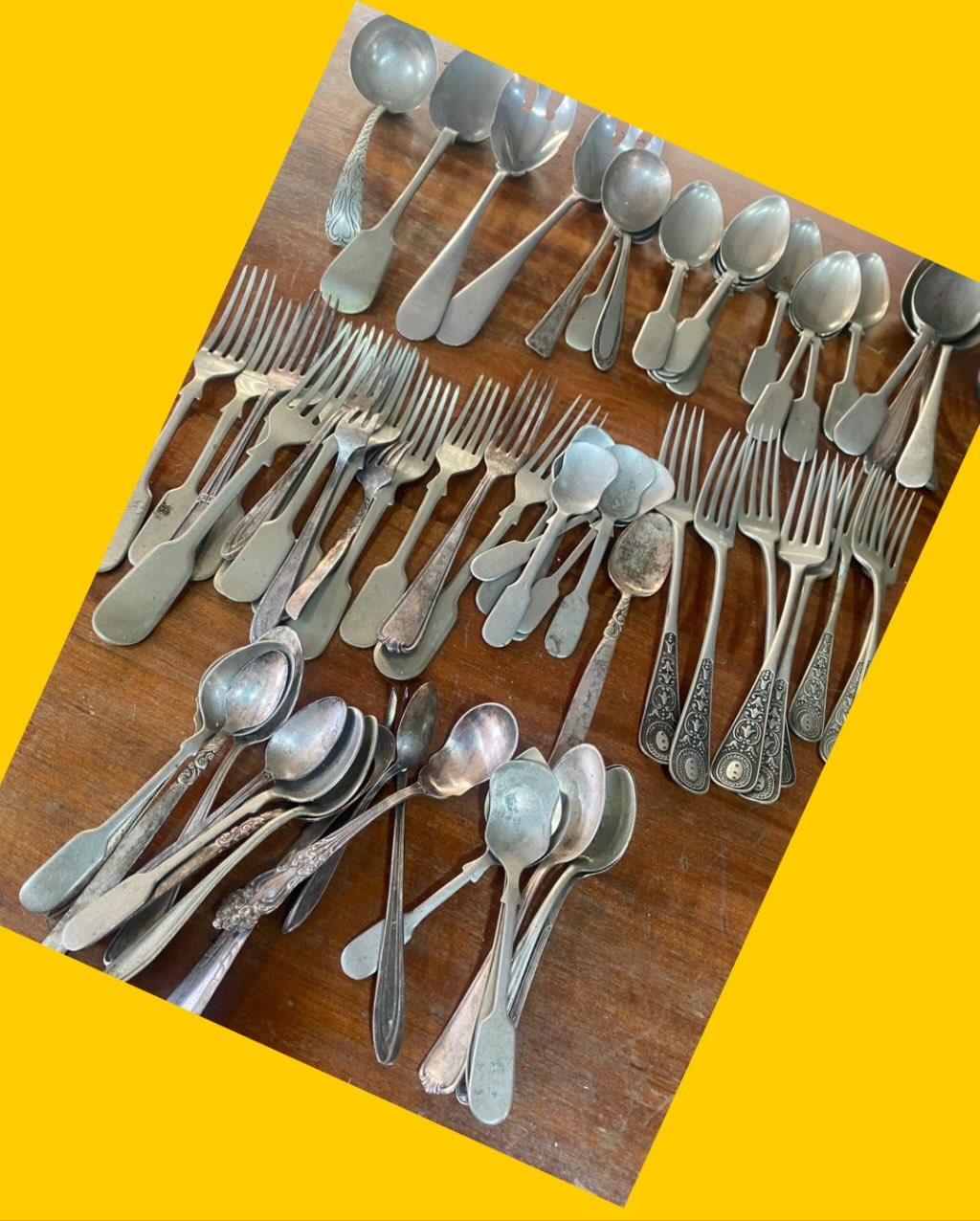 Lote de cubiertos antiguos