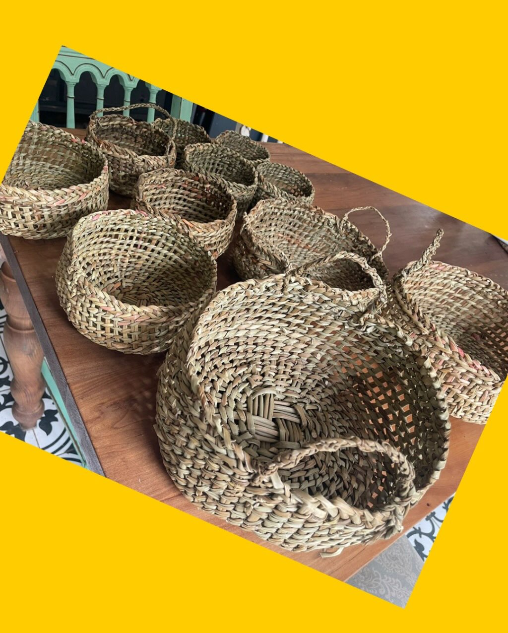 Pack de 11 canastos de manila