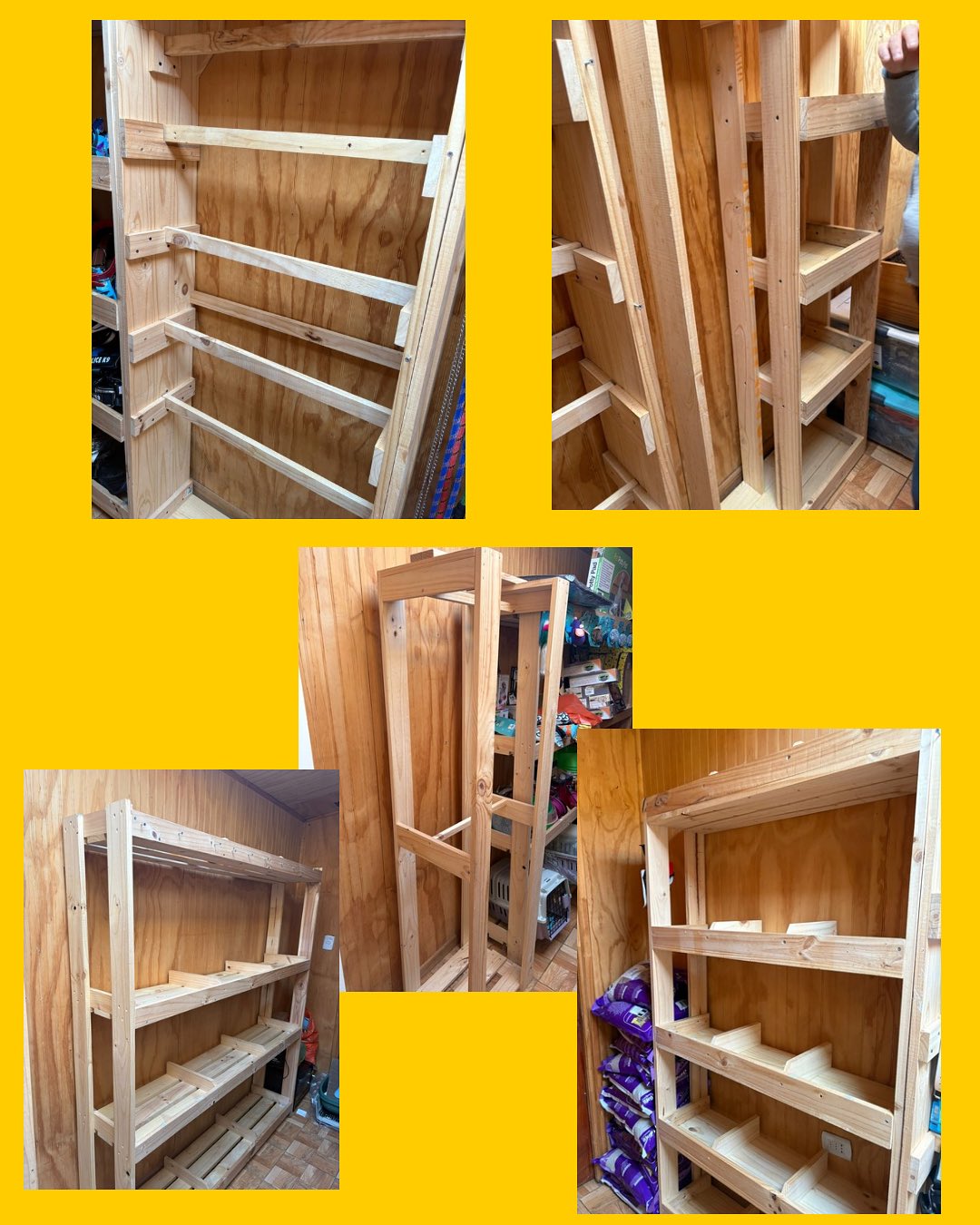 5 muebles de madera para exhibicion de productos
