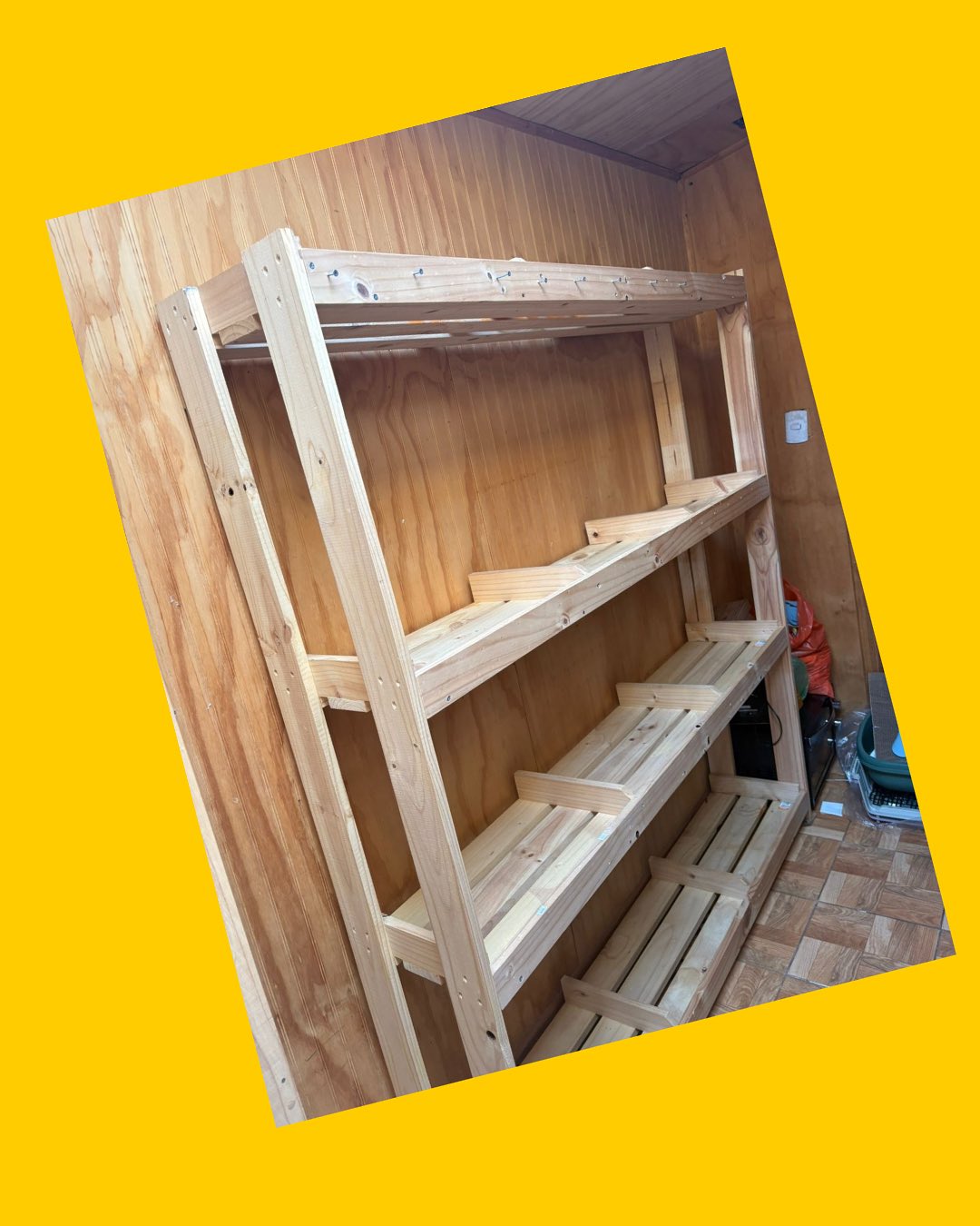Mueble repisa de madera