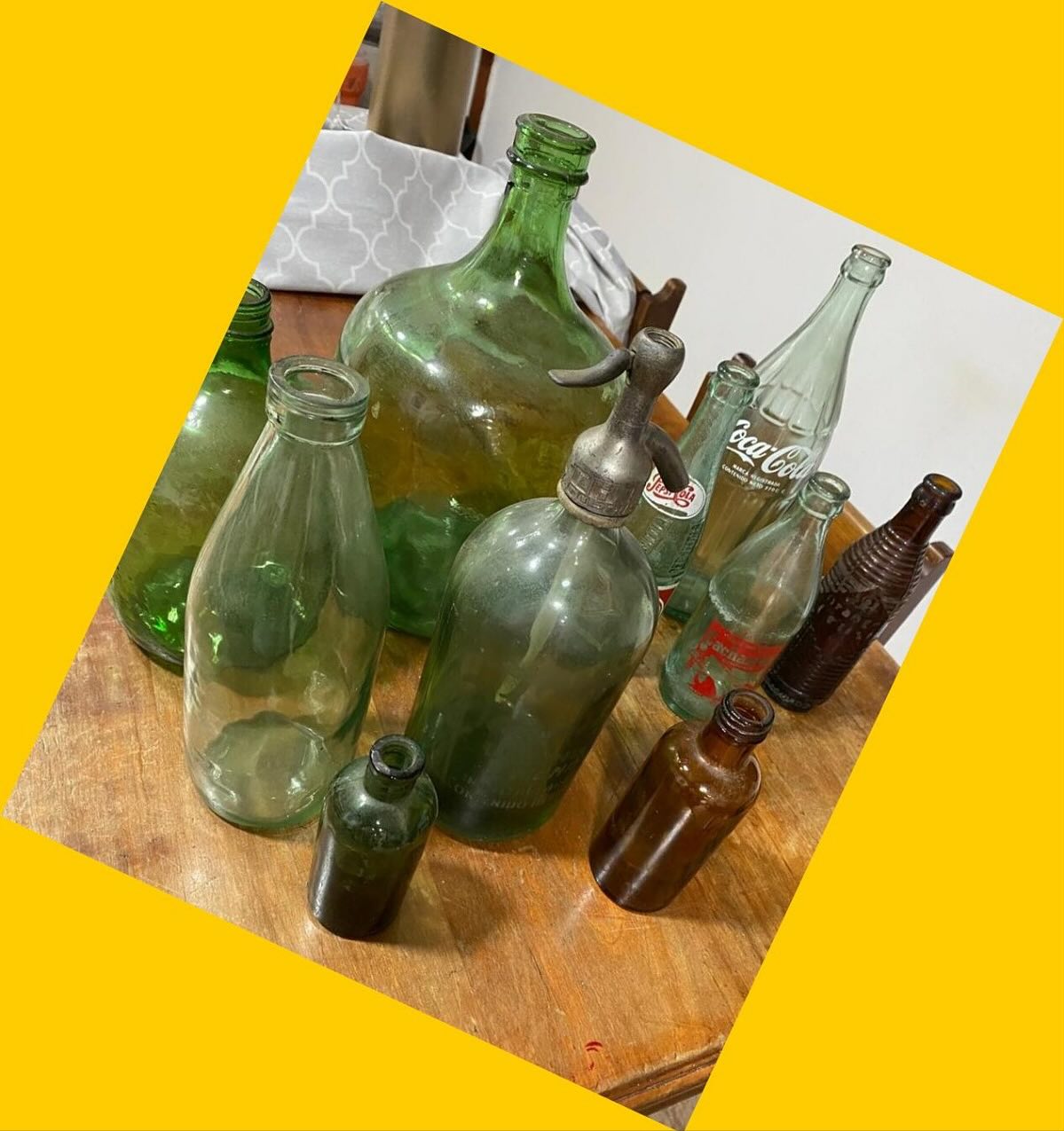 9 botellas antiguas