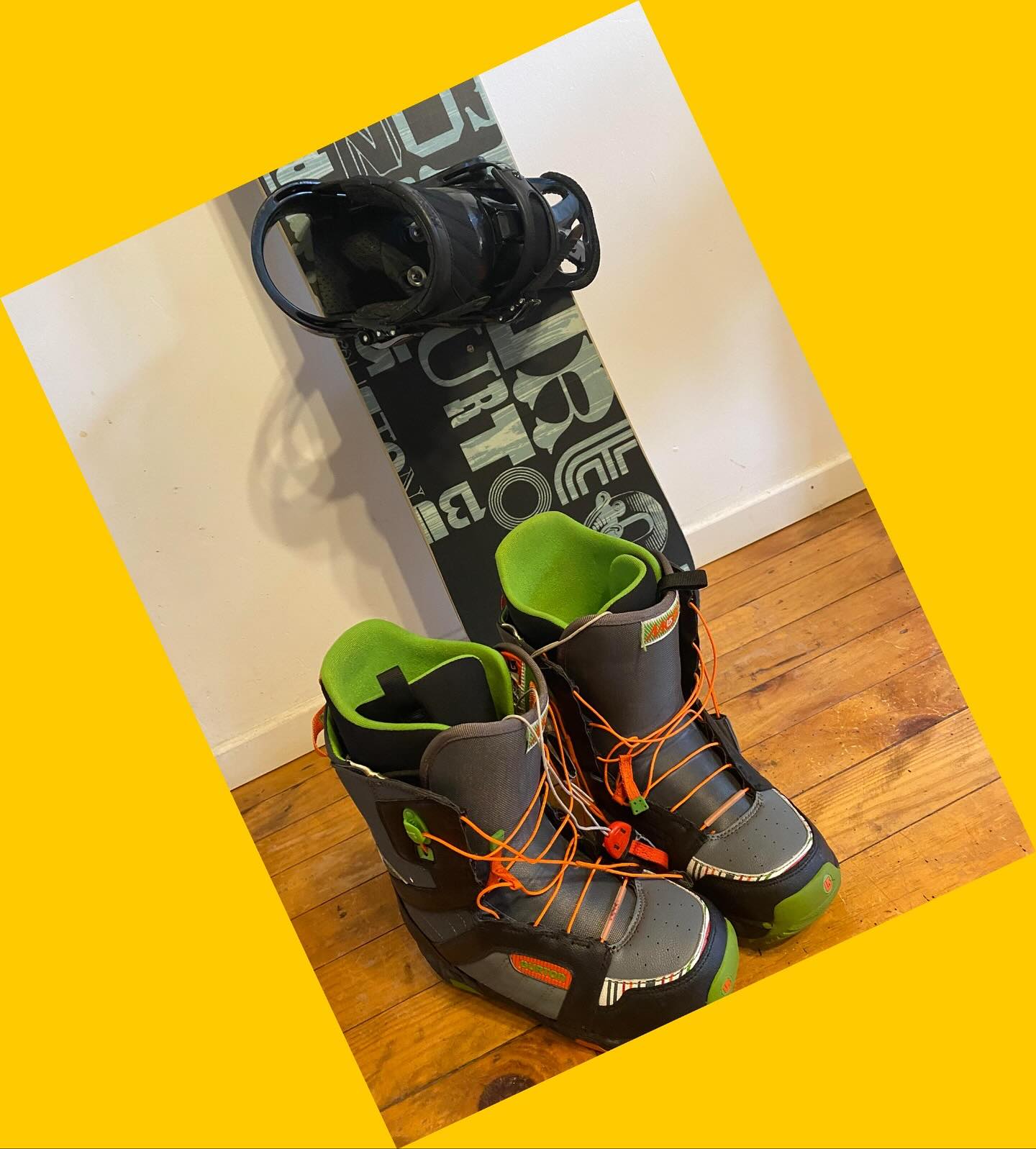 Tabla y botas de snowboard Burton