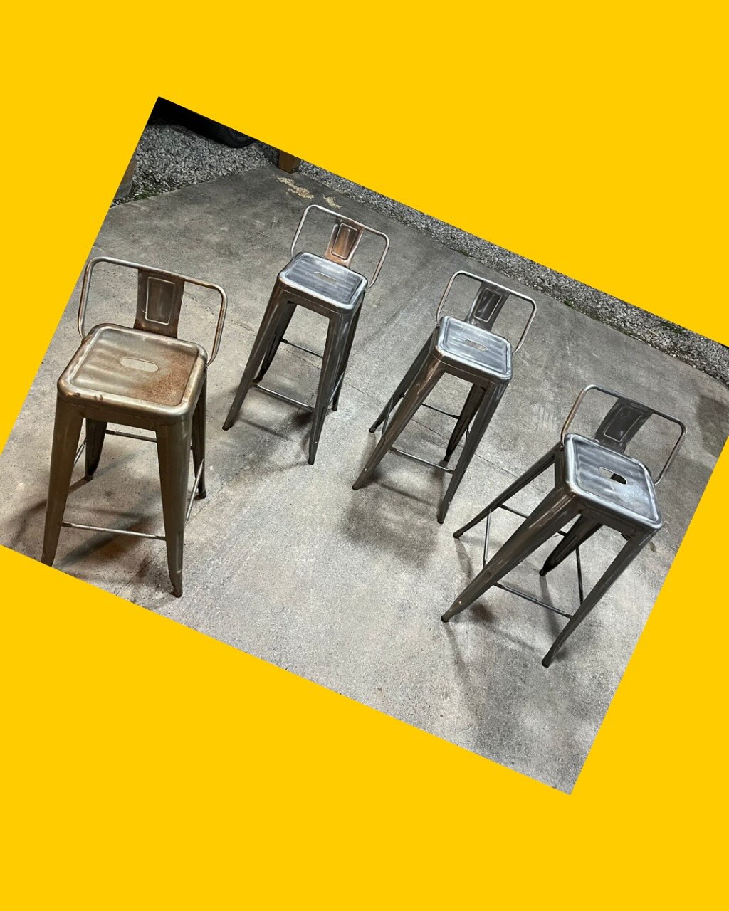 4 sillas altas tolix