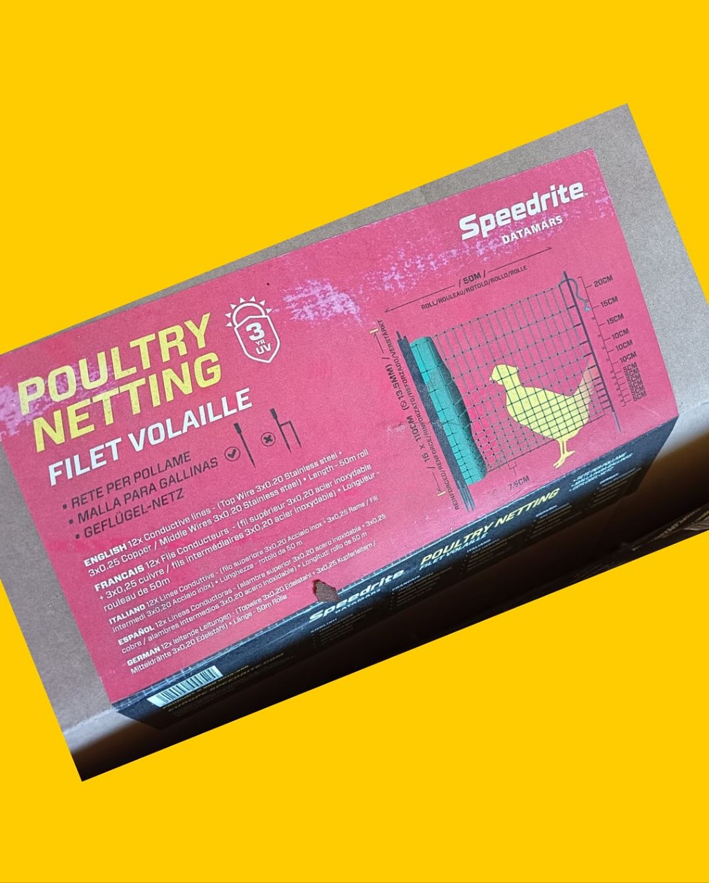 Rollos de malla para gallinas Speedrite