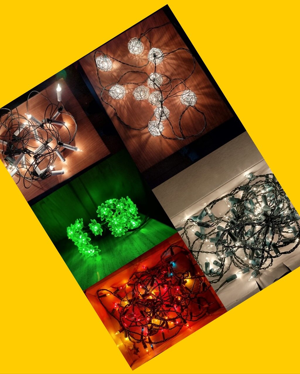 5 guirnaldas de luces de navidad