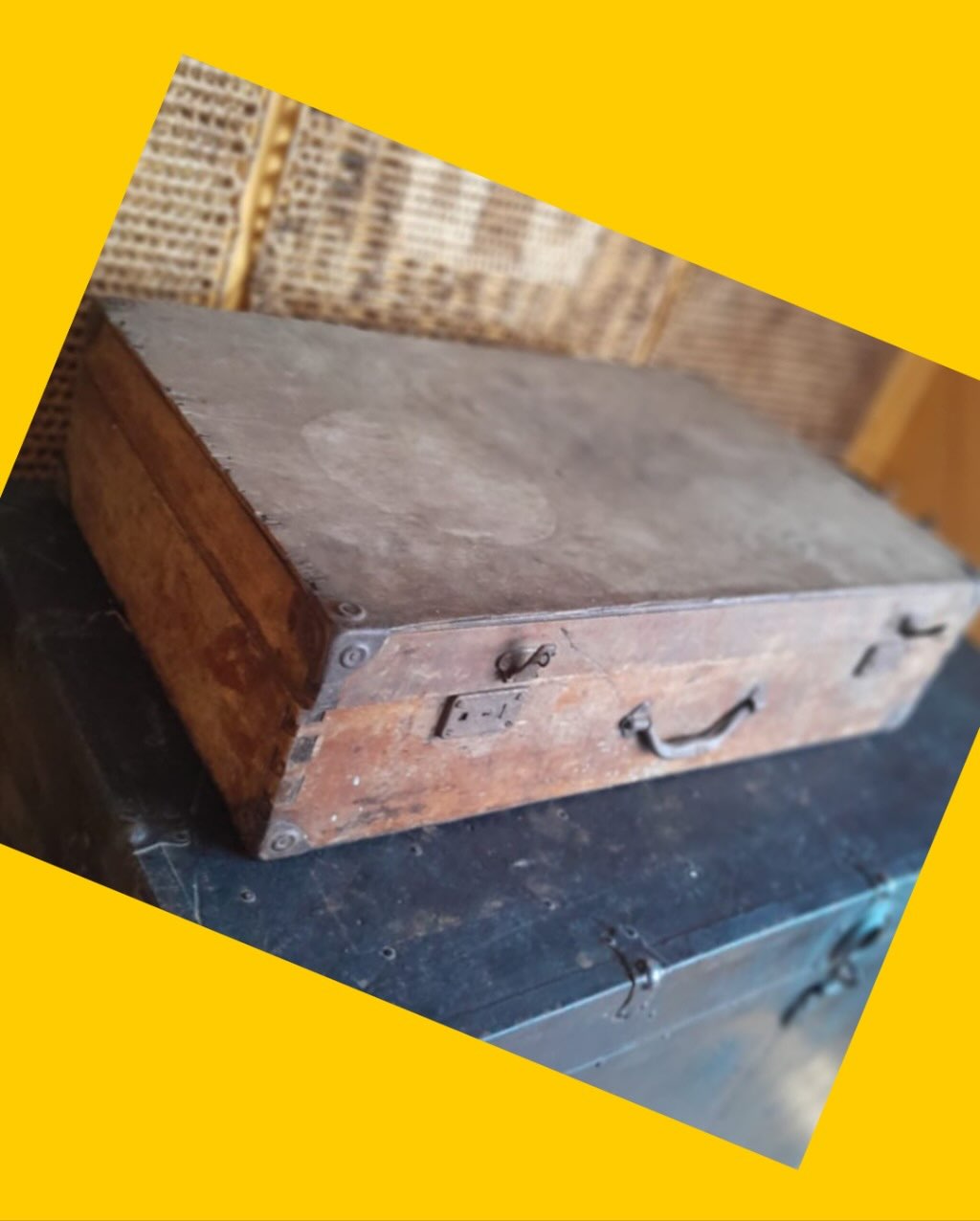 Maleta de viaje de madera