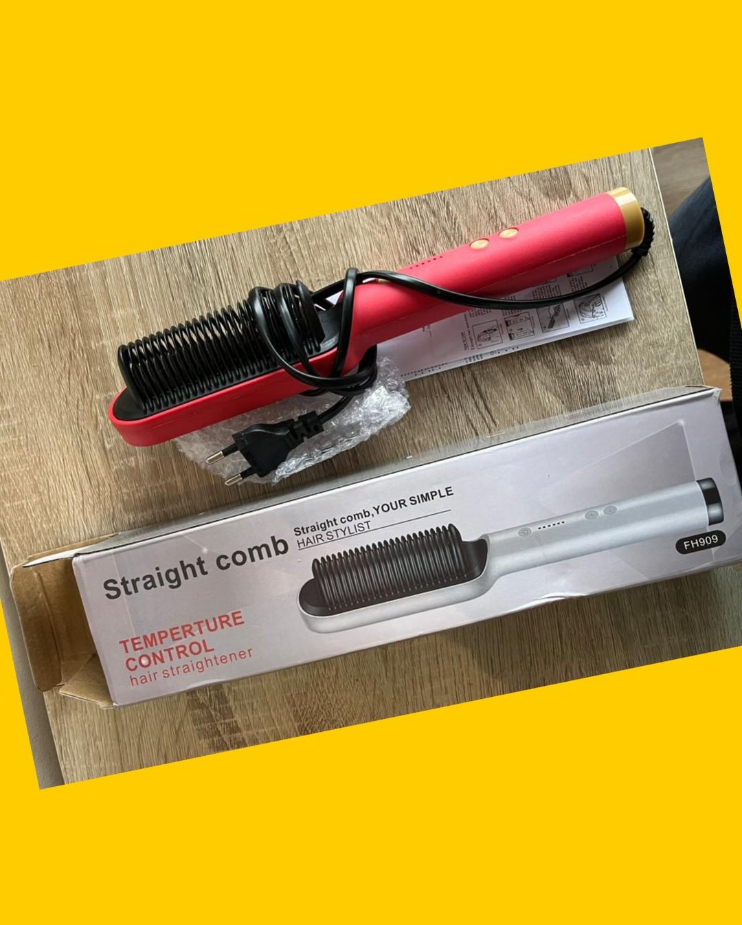 Alisador de pelo Straight Comb