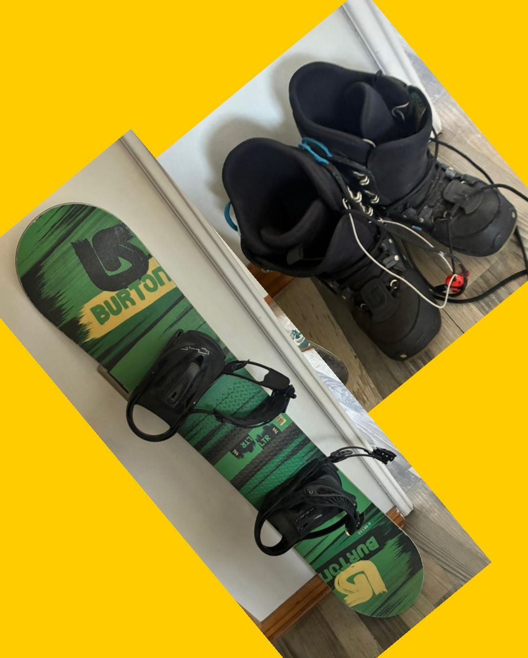 Tabla de snowboard y botas Burton