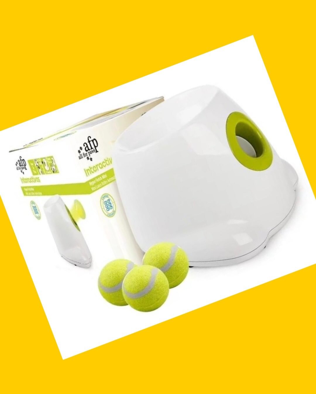 Lanzador automático de pelotas para perros