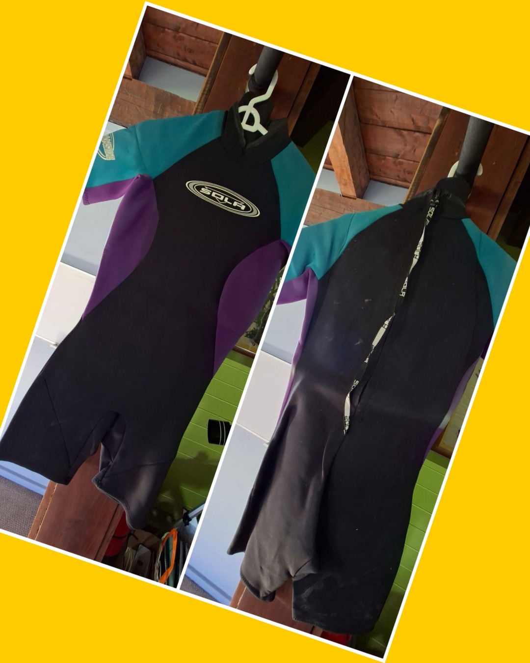 Traje de agua corto mujer Solá