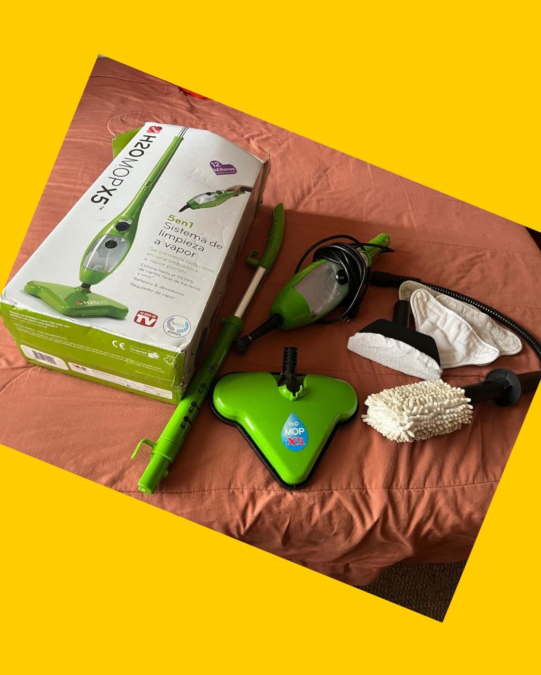 Sistema de limpieza a vapor H2O Mop x5