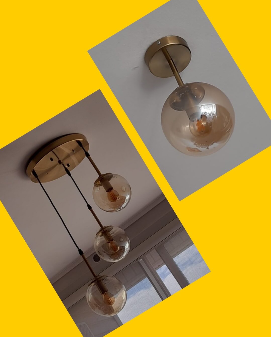 Set de 2 lámparas de techo