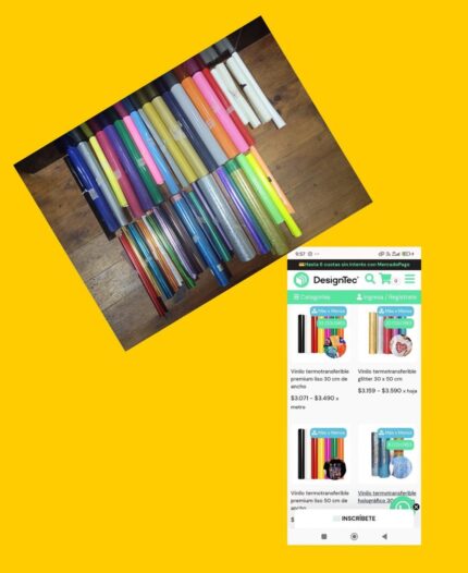 Pack de vinilos textiles para estampado de ropa DesignTec