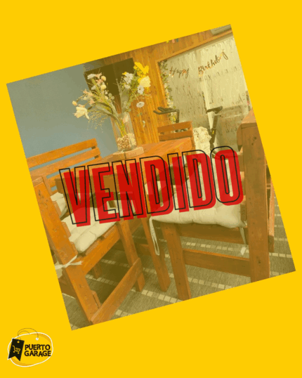 Juego de comedor rústico