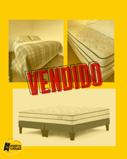 Cama europea 2 plazas + full ropa de cama Rosen