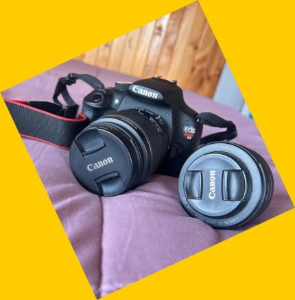 Camara fotografica con 2 lentes Canon 18-55mm