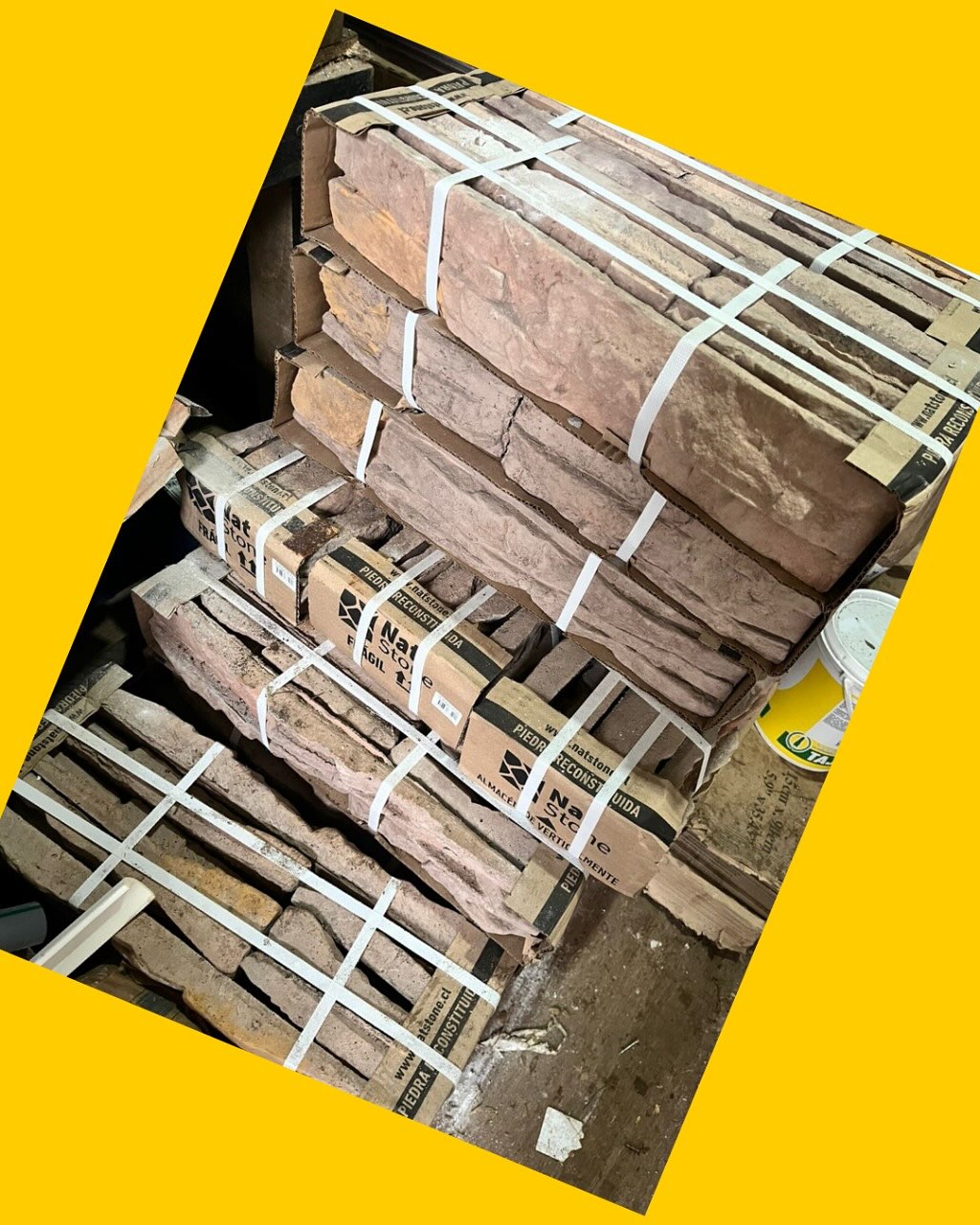 24 Cajas de revestimiento de piedra Nat Stone