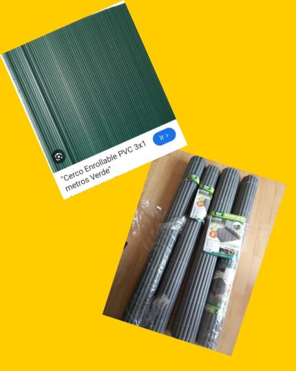 4 unidades de Cerco enrollable de PVC