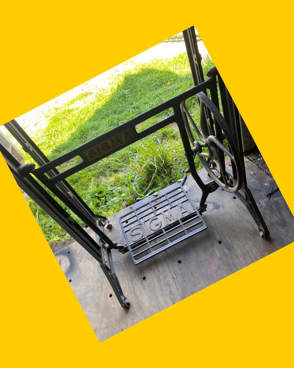 Base de maquina de coser Sigma