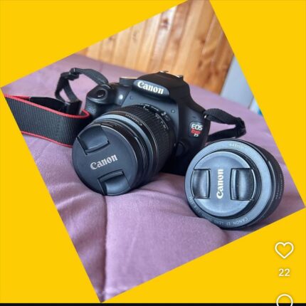 Camara fotografica con 2 lentes Canon 18-55mm