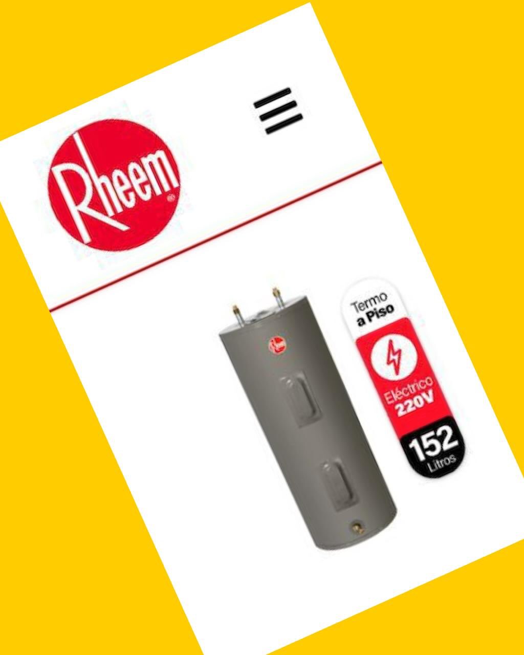 Termo eléctrico de piso Rheem