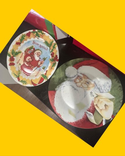 2 Cajas de platos de Navidad