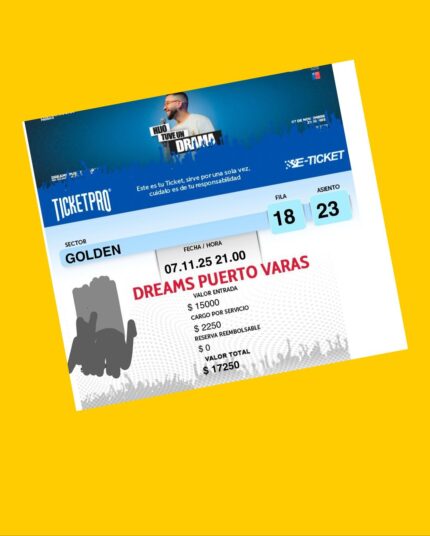 2 Entradas para show del Pastor Rocha en Dreams Puerto Varas, viernes 7 de noviembre