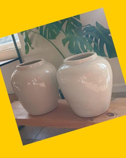 2 Jarrones de cerámica
