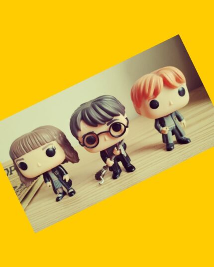 3 Funko Pop Harry Potter y 4 láminas para enmarcar (40x 30cm cada una)