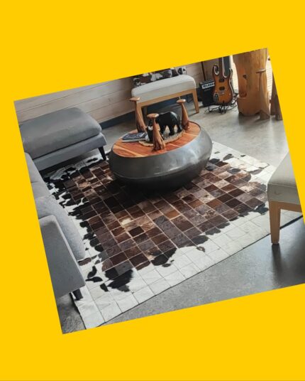 Alfomba de cuero de vaca natural