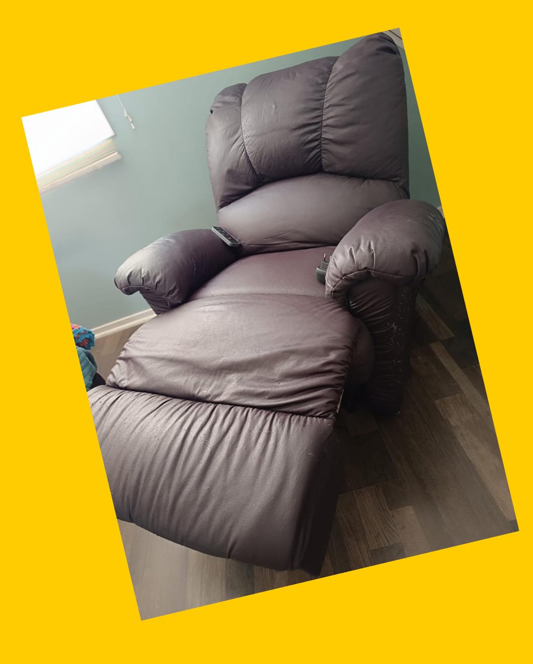 Berger tela reclinable manual con masajeador eléctrico Rosen