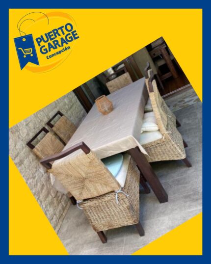 Juego comedor terraza con 6 sillas Ripley Home