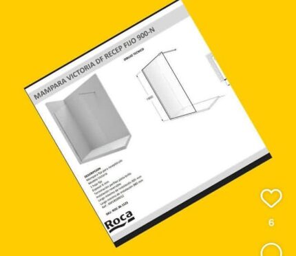 Mampara fija Roca, comprada en MK