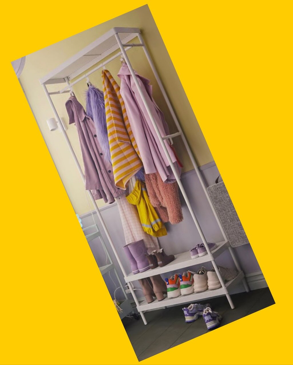 Perchero con zapatero IKEA