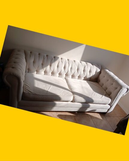 Sofá capitoné 3 cuerpos